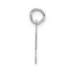 Load image into Gallery viewer, 14K White Gold Medium Script Initial Letter R Charm Pendant
