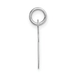 Load image into Gallery viewer, 14K White Gold Medium Script Initial Letter V Charm Pendant
