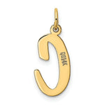 Load image into Gallery viewer, 14K Yellow Gold Large Script Initial Letter C Charm Pendant
