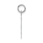 Load image into Gallery viewer, 14K White Gold Large Script Initial Letter J Charm Pendant
