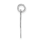 Load image into Gallery viewer, 14K White Gold Large Script Initial Letter K Charm Pendant
