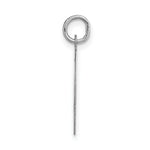 Load image into Gallery viewer, 14K White Gold Large Script Initial Letter O Charm Pendant
