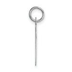 Load image into Gallery viewer, 14K White Gold Large Script Initial Letter V Charm Pendant
