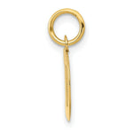 Load image into Gallery viewer, 14K Yellow Gold Small Block Initial Letter D Charm Pendant
