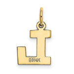 Load image into Gallery viewer, 14K Yellow Gold Small Block Initial Letter L Charm Pendant
