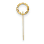 Load image into Gallery viewer, 14K Yellow Gold Small Block Initial Letter M Charm Pendant
