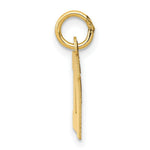 Load image into Gallery viewer, 14K Yellow Gold Small Block Initial Letter N Charm Pendant
