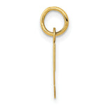 Load image into Gallery viewer, 14K Yellow Gold Small Block Initial Letter T Charm Pendant
