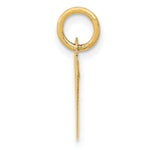 Load image into Gallery viewer, 14K Yellow Gold Small Block Initial Letter V Charm Pendant

