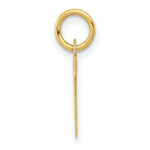 Load image into Gallery viewer, 14K Yellow Gold Small Block Initial Letter W Charm Pendant
