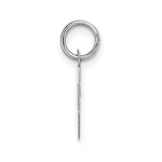 Load image into Gallery viewer, 14K White Gold Small Block Initial Letter E Charm Pendant
