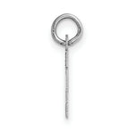 Load image into Gallery viewer, 14K White Gold Small Block Initial Letter H Charm Pendant
