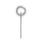 Load image into Gallery viewer, 14K White Gold Small Block Initial Letter I Charm Pendant
