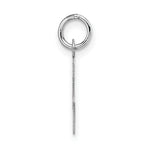 Load image into Gallery viewer, 14K White Gold Small Block Initial Letter L Charm Pendant
