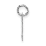 Load image into Gallery viewer, 14K White Gold Small Block Initial Letter M Charm Pendant
