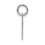 Load image into Gallery viewer, 14K White Gold Small Block Initial Letter N Charm Pendant
