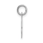 Load image into Gallery viewer, 14K White Gold Small Block Letter Initial O Charm Pendant
