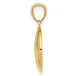 Load image into Gallery viewer, 14K Yellow Gold Polished Peace Sign Circle Pendant
