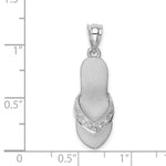 Load image into Gallery viewer, 14K White Gold Diamond Sandal Pendant

