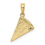 Load image into Gallery viewer, 14K Yellow Gold Enameled Pizza Slice Pendant

