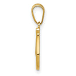 Load image into Gallery viewer, 14K Yellow Gold D Script Initial Letter Pendant
