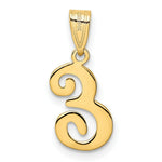 Load image into Gallery viewer, 14K Yellow Gold E Script Initial Letter Pendant
