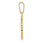 Load image into Gallery viewer, 14K Yellow Gold F Script Initial Letter Pendant
