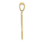 Load image into Gallery viewer, 14K Yellow Gold J Script Initial Letter Pendant
