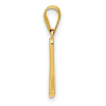 Load image into Gallery viewer, 14K Yellow Gold M Script Initial Letter Pendant
