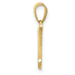 Load image into Gallery viewer, 14K Yellow Gold N Script Initial Letter Pendant
