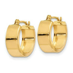 Load image into Gallery viewer, 14K Yellow Gold Polished Hoop Earrings 10mm length
