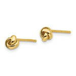 Load image into Gallery viewer, 14K Yellow Gold Polished Knot Post Earrings
