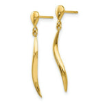 Load image into Gallery viewer, 14K Yellow Gold Polished Fancy Dangle Post Earrings
