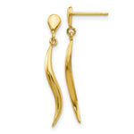 Load image into Gallery viewer, 14K Yellow Gold Polished Fancy Dangle Post Earrings
