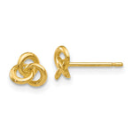 Load image into Gallery viewer, 14K Yellow Gold Polished Knot Post Earrings
