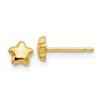 Load image into Gallery viewer, 14K Yellow Gold Polished Star Post Earrings
