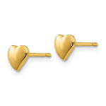 Load image into Gallery viewer, 14K Yellow Gold Heart Earrings
