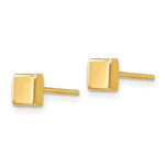 Load image into Gallery viewer, 14K Yellow Gold Polished Square Post Earring  4.5mm width
