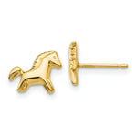 Load image into Gallery viewer, 14K Yellow Gold Pony Earrings
