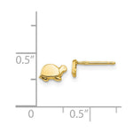 Load image into Gallery viewer, 14K Yellow Gold Mini Turtle Earrings
