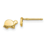 Load image into Gallery viewer, 14K Yellow Gold Mini Turtle Earrings

