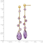 Load image into Gallery viewer, 14K Amethyst Dangle Earrings
