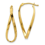 Load image into Gallery viewer, 14K Yellow Gold Small Twisted Earrings  2mm width
