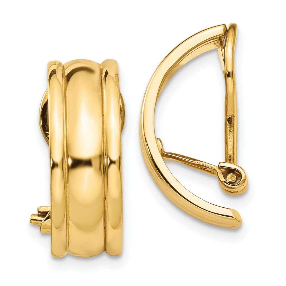 14K Yellow Gold Fancy Non-pierced Earrings