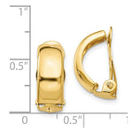 Load image into Gallery viewer, 14K Yellow Gold Non-Pierced Polished Earrings
